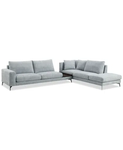Macy's Closeout! Lydney 139" 2-pc. Fabric Sectional, Created For  In Light Blue