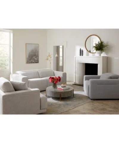 Macy's Closeout Orsha Fabric Zero Gravity Sofa Collection Created For Macys In Light Grey