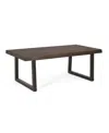 Macy's Closeout Steve Silver Jennings 48" Solid Wood Live Edge Cocktail Table