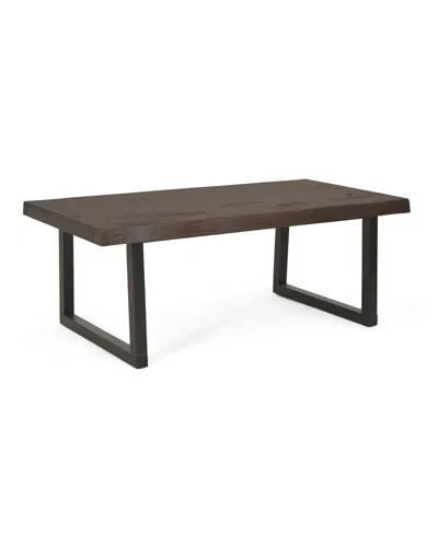 Macy's Closeout Steve Silver Jennings 48" Solid Wood Live Edge Cocktail Table In Brown