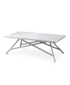 Macy's Coral Carrara Marble Coffee Table
