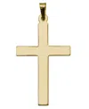 Macy's Cross Pendant In 14k Yellow Gold In Gold