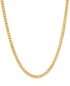 Macy's Cuban Link 18" Chain Necklace In 10k Gold In Yellow Gold