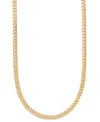 Macy's Cuban Link Chain Necklace 7mm In 14k Gold In Yellow Gold