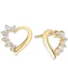 Macy's Cubic Zirconia (1/4 Ct. T.w.) Bow Post Earrings In Sterling Silver (also Available In 14k Gold Over In Gold