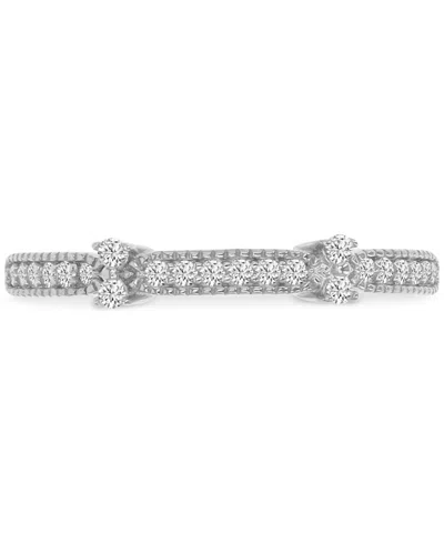 Macy's Cubic Zirconia Accent Ring (1/3 Ct. T.w.) In 14k Gold Over Sterling Silver