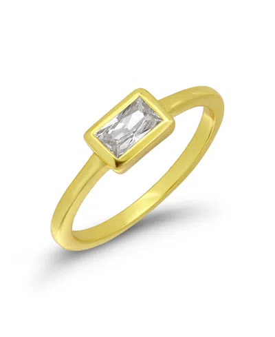 Macy's Cubic Zirconia Baguette Stackable Ring In Gold