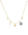 Macy's Cubic Zirconia Charm Pendant Necklace (0.31 Ct. T.w.) In Sterling Silver (also In 14kk Gold Over Ste In Gold