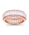 Macy's Cubic Zirconia Emerald And Baguette Cut Eternity Ring