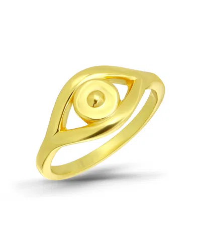 Macy's Cubic Zirconia Evil Eye Ring In Gold