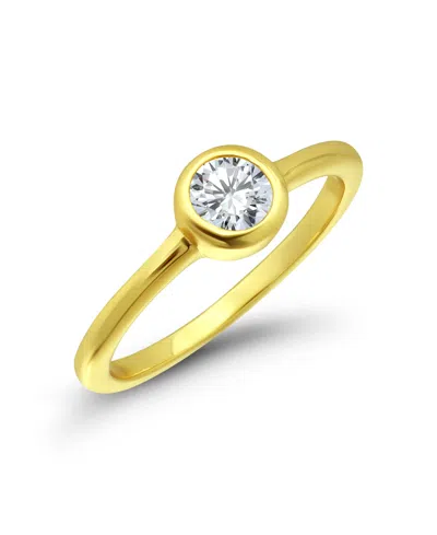 Macy's Cubic Zirconia Gold-tone Round Ring