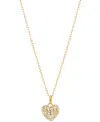 Macy's Cubic Zirconia Heart Pendant Necklace (1/3 Ct. T.w.) In Sterling Silver (also Available In 14k Gold In Gold