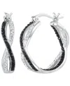 Macy's Cubic Zirconia Infinity Round Hoop Earrings (1.05 Ct. T.w.) In Multi