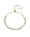 Macy's Cubic Zirconia Marquise Adjustable Bracelet In Gold