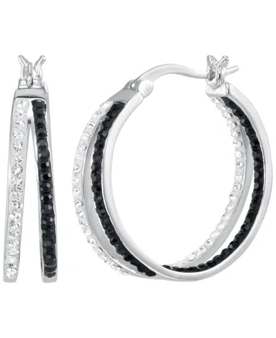 Macy's Cubic Zirconia Round Hoop Earrings (1.16 Ct. T.w.) In Multi