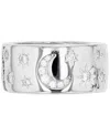 Macy's Cubic Zirconia Starburst Ring (1.644 Ct. T.w.) In Sterling Silver In Silver