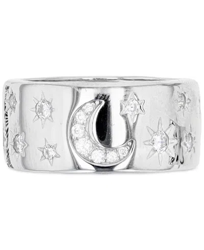 Macy's Cubic Zirconia Starburst Ring (1.644 Ct. T.w.) In Sterling Silver