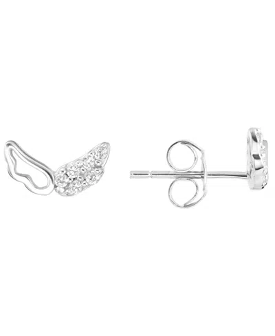 Macy's Cubic Zirconia Stud Earrings (0.12 Ct. T.w.) In Sterling Silver In Metallic