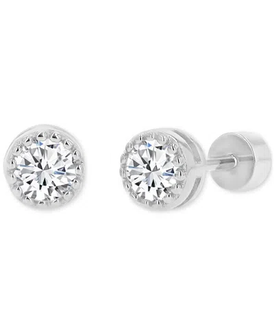 Macy's Cubic Zirconia Stud Earrings (3/8 Ct. T.w.) In 14k Gold-plated Sterling Silver