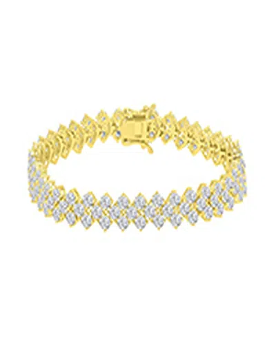 Macy's Cubic Zirconia Tennis Bracelet In Orange
