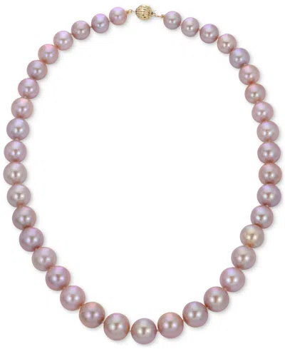 Macy's Cultured Freshwater Pearl 18" Collar Necklace In 14k Gold