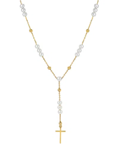 Macy's Cultured Freshwater Pearl (4 In Gold Over Silver