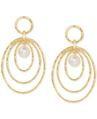 Macy's Cultured Freshwater Pearl (6-1/2 In Gold Over Silver