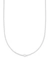 Macy's Cultured Freshwater Pearl (8-8.5mm) Stationed Bead Necklace In 14k Gold Over Sterling Silver, 18" Ma In Sterling Silver