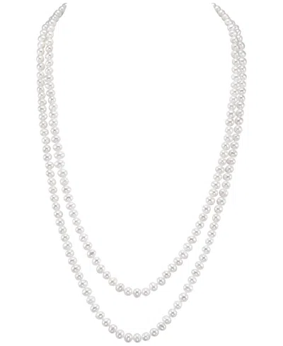 Macy's Cultured Freshwater Pearl Endless Necklace (5-6mm) In White