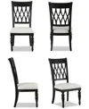 MACY'S DARIA 4-PC. SIDE CHAIR SET, CREATED FOR MACY'S