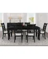 Macy's Daria 7-pc. Dining Set (rectangular Table, 4 Side Chairs & 2 Arm Chairs), Created For