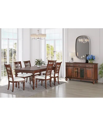MACY'S DARIA 7-PC. DINING SET (RECTANGULAR TABLE & 6 SIDE CHAIRS), CREATED FOR MACY'S