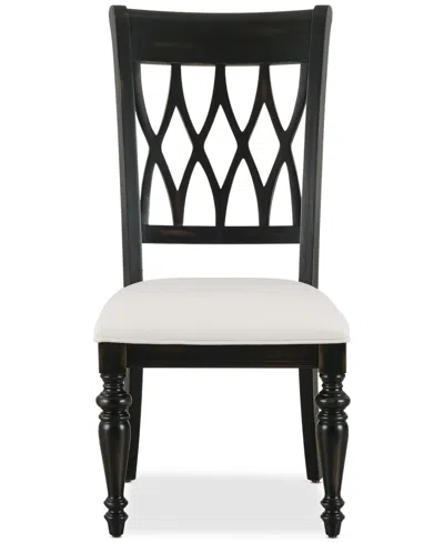 Macy's Daria Side Chair, Created For  In Black