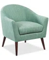 Macy's Darwin Fabric Accent Chair In Blue,green Multi