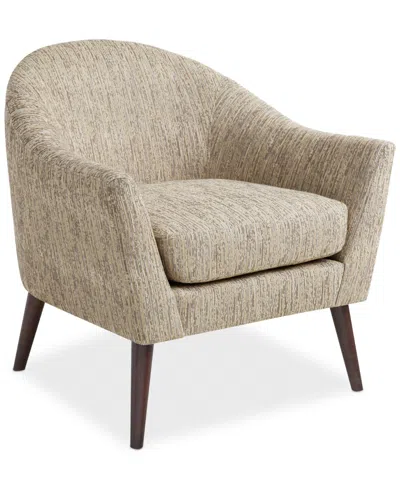 Macy's Darwin Fabric Accent Chair In Brown