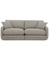 Macy's Daryll 2-pc. Fabric Sofa, Exclusively At  In Gray