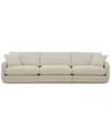 Macy's Daryll 3-pc. Fabric Sofa, Exclusively At  In Neutral