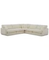 Macy's Daryll 5-pc. Fabric L Sectional, Exclusively At  In Neutral