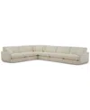 Macy's Daryll 6-pc. Fabric L Sectional, Exclusively At  In Neutral