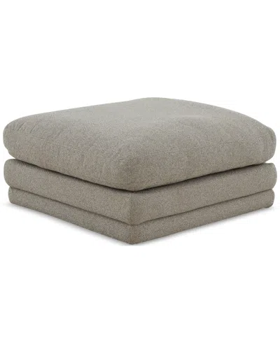 Macy's Daryll Fabric Ottoman, Exclusively At  In Gray