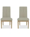 Macy's Davie 2 Pc. Upholstered Side Chair Set In No Color