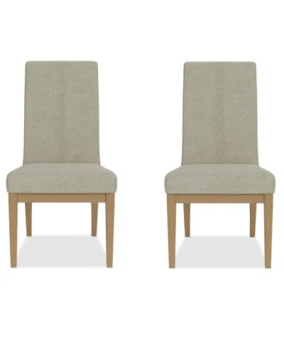 Macy's Davie 2 Pc. Upholstered Side Chair Set In No Color