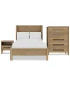 Macy's Davie 3-pc. Full Set (panel Bed, Chest & 3-drawer Nightstand)
