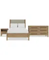 Macy's Davie 3-pc. Full Set (upholstered Bed, Dresser & 1-drawer Nightstand)