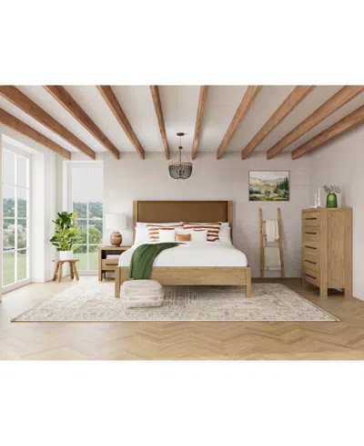 MACY'S DAVIE 3-PC. KING SET (LEATHER BED, CHEST & 1-DRAWER NIGHTSTAND), CREATED FOR MACY'S