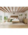 Macy's Davie 3-pc. King Set (leather Bed, Dresser & 1-drawer Nightstand), Created For  In Brown