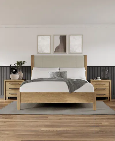 MACY'S DAVIE 3-PC. KING SET (UPHOLSTERED BED, DRESSER & 3-DRAWER NIGHTSTAND)