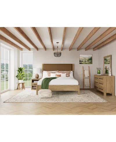 MACY'S DAVIE 3-PC. QUEEN SET (LEATHER BED, DRESSER & 1-DRAWER NIGHTSTAND), CREATED FOR MACY'S