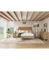 Macy's Davie 3-pc. Queen Set (leather Bed, Dresser & 3-drawer Nightstand), Created For  In Brown