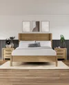 Macy's Catriona 3pc Bedroom Set (king Woven Bed, Chest, 2-drawer Nightstand) In Brown